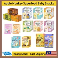 [APPLE MONKEY] Apple Monkey Organic Rice Cracker (7 - 12m)
