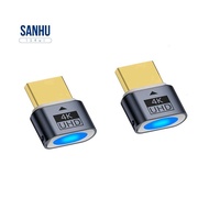 2Pcs -Compatible Dummy Plug 4K HDR Virtual Monitor EDID Headless Ghost Emulator Support 4k 60Hz 1080