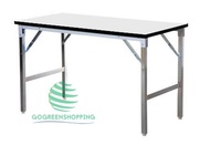 ส่งไวจากไทย โต๊ะพับ60x120 ซม. โต๊ะประชุมโต๊ะหน้าไม้ โต๊ะอเนกประสงค์ ขาโต๊ะมียางกันรอย กันการลื่นไถล gg99.