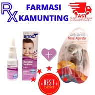 1 set pencuci + penyedut hidung baby Serenaz Natural Sea Water Nasal Spray + Kenhealth Nasal Aspirat