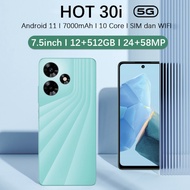 【Garansi 100 ori】hp murah100 ribuan asli android11  Hot 30i pro NFC