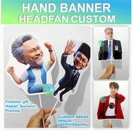 Headfan kipas custom kpop freebies fankit set fans nct dream bts blckpink foto gambar sendiri tulisa