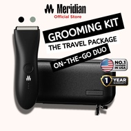 The Travel Package by MERIDIAN: Men’s Waterproof Electric Below-The-Belt Trimmer and The Case
