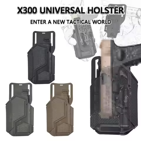Tactical for Glock 17 Holster With Surefire X300 Flashlight Universal CZ P07 G19 Lightweight-Bearing