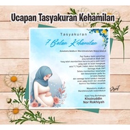 Samir Berkat 4-Month Pregnancy Greeting Card/ 7-Month Speech/ Mitoni/