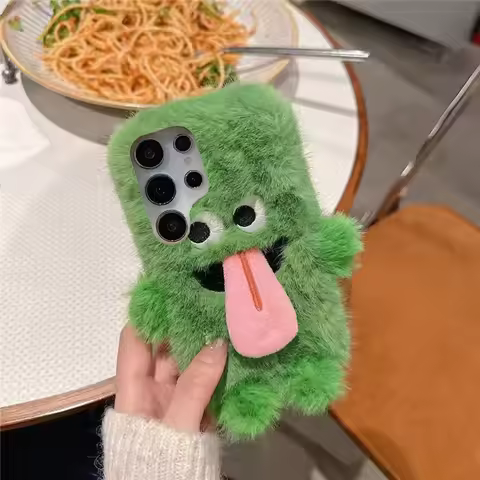 Plush Funny 3D Magnetic Tongue Out Case For Xiaomi Redmi 9A 9C 9T 10A 10C 10A Note 15 9S A5 A3 A2 15