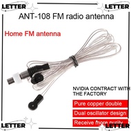 LETTER Indoor Universal Dipole 2m 75 Ohm FM Antenna