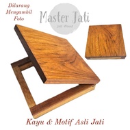 Genuine Teak Wood Switch Frame