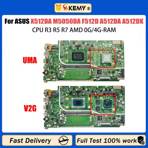AKEMY X512DA X512DK Mainboard For ASUS Vivobook F512D A512DA A512DK S512DA X712DA X712DK Laptop Moth