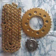 EX5 415 SPROCKET CHAIN SET rantai spoket