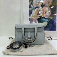 Hermes 愛馬仕 Halzan 25 聖杯藍銀扣 B刻