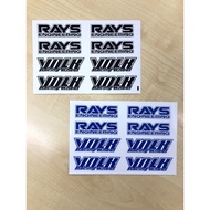Sticker kereta rim kereta sticker volk rays sticker kereta