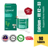 SPRINGHEALTH Littocal Tablets (90 tablets) | Calcium Vitamin D3 + K2 Calcium Supplement D3 K2 Supple