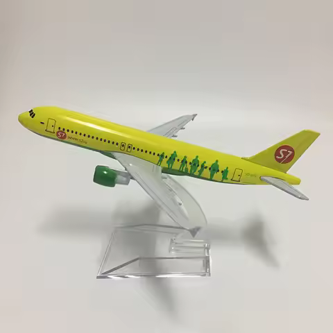 JASON TUTU 16cm Russia Siberia S7 Airlines Airbus A320 Plane Model Airplane Aircraft Model Diecast M