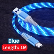 DISOUR 3A Flow Luminous Fast Charging Cable Type-C/Micro USB/Lightning LED Glowing Charger Cable Wir
