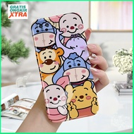 Feilin Acrylic Hard case Compatible For OPPO A3S A5 2020 A5S A7 A9 2020 A12 A12S A12E aesthetics Phone casing Pattern Winnie the Pooh Accessories hp casing Mobile cassing full cover