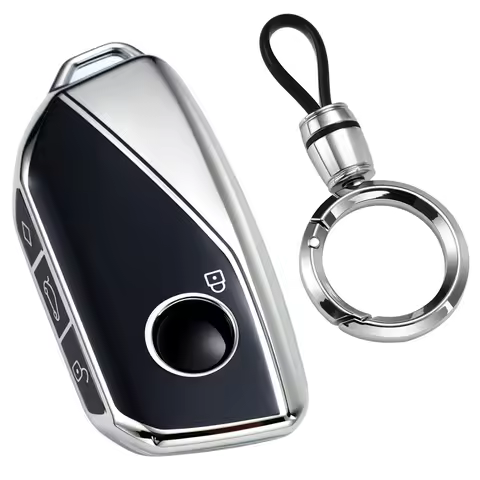 Fits for 2025 2026 BMW IX IM I5 M60 X5 X7 X6 IX I7 Key Fob Cover Shell Case, Soft Tpu Key Cover Comp