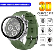 3Pcs 9H Anti-Shock Tempered Glass Film For OnePlus Band Watch 2 2R (eSIM) HD Curved Black Edge For O