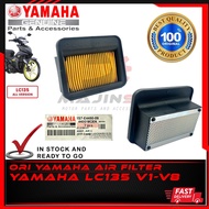 AIR FILTER LC135 V1-V8 100% Original Hong Leong Yamaha 1S7-E4450-09 Untuk Motor LC135 V1-V8