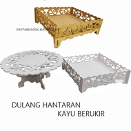 Wooden Tray Wedding Dulang Kayu Hantaran Pallet Hantaran tray