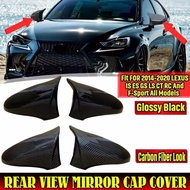Lexus IS ES GS LS CT RC F-Sport IS200 IS250IS350 2014-2020 Rear View Mirror Caps Car Door Side Rearv