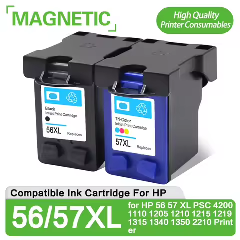 For HP56 57 Compatible Refillable Ink Cartridge for HP 56 57 XL PSC 4200 1110 1205 1210 1215 1219 13