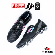 Fromzero - Sepatu Sepak Bola Fromzero 38 - 44 Revolted FG IN Black Pink Original