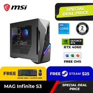 Msi MAG Infinite S3 (i5-13400F/16GB DDR5/1TB M.2/PG173 8GB/500W/ KBM GAMING/FAN Cooler/WIN 11+OHS/2 