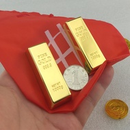 Hi Metal Gold-Plated Bar Real Gold Bar Crafts Gold Nugget Gold Bar Fake Gold Bar Copper Gold Bar Pro