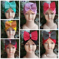 Turban anak bayi perempuan lucu umur 0-3 bulan 0-6 bulan 6-12 bulan 1 2 3 tahun / turban murah / pen