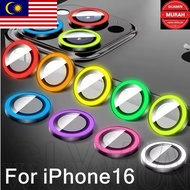 MP -2/3Pcs Luminous Camera Protector - Compatible For iPhone 16 Pro Max Plus - Tempered Glass Film L