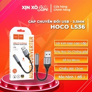 Hoco LS36 USB to 3.5mm audio conversion cable 12cm long with Microphone transmission support - EXCEL