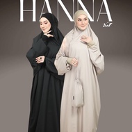 HANNA Telekung Jubah Premium 1 Piece by Emerald Exclusive | Travel Umrah Mix Cotton Haji Ringan