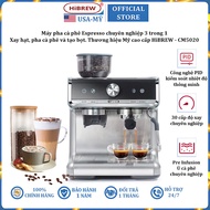 Máy pha cà phê Espresso chuyên nghiệp 3 trong 1 thương hiệu cao cấp HiBREW CM5020 - Bảo hành 12 thán