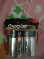勁量 Energizer 鹼性電芯 (大電 D型電) 2粒裝