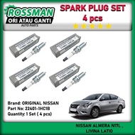 ORIGINAL 22401-1HC1B NISSAN SPARK PLUG (4pcs) for NISSAN ALMERA LIVINA LATIO