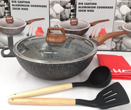 COREL HC 30cm Periuk Pan Rendang Periuk Batu Stone Granite Induction Granite Ceramic Stone [Ready S