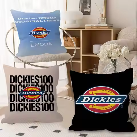 D-Dickies Logo Pillow Cushion Cover Pillowcase Living Room Sofa Home Decor Customized