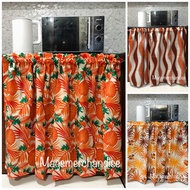 Orange Kitchen Sink Curtain - Sink Curtain