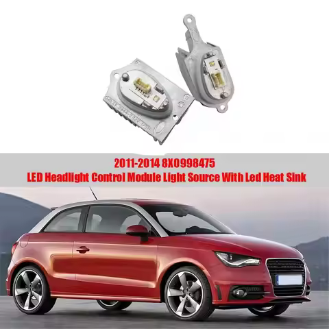 DTB2 2PCS 8X0998475 Car Front LED Headlight Module for Audi A1 S1 8X1 8XK 2011-2014 Daytime Running 