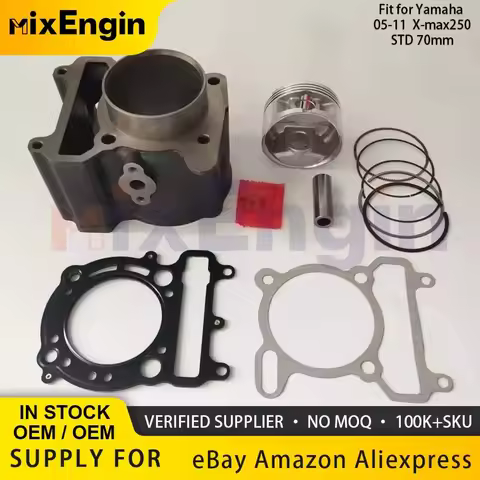 Motorcycle Engine Parts 70MM/76MM Bore Cylinder Piston Rings Gasket Rebuild Kits For 05-11 Yamaha Xm