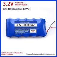 【Large Capacity】Solar Light Battery 3.2V Lithium Iron Phosphate 32650 Protection Board
