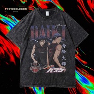 Oversized T-SHIRT / WASHED T-SHIRT / OVERSIZED T SHIRT / AOMINE VINTAGE TEE DAIKI T-SHIRT