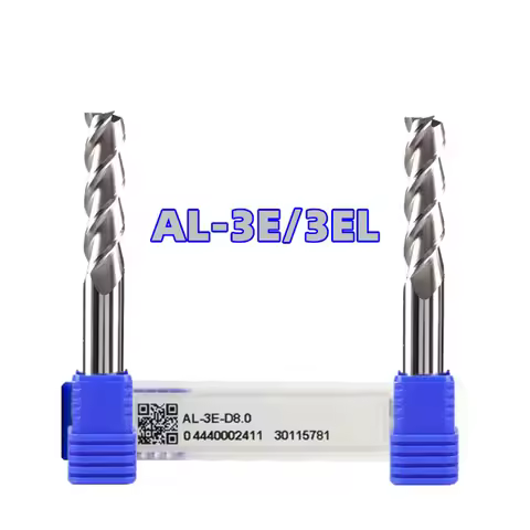 AL-3EL D3.0 D4.0 D5.0 D6.0 D8.0 D10.0 D12.0 D16.0 D20.0 ZCC.CT Three Flute Long blade Flat end mills