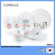 CORELLE Snoopy camping Tableware set 10p 16p with FREEBIES