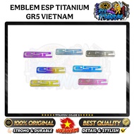 ORIGINAL COLOR TITANIUM ESP EMBLEM TITANIUM GR5