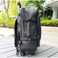 lzS3 Strong 360° 4-Wheel Trolley Shopping Bag / Backpack