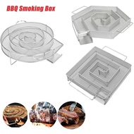 BBQ Smoking Box Cold Smoke Generator For Barbecue Salmon Bacon Fish Wood Chip Smoker Stainless Steel Camping AccessoriesBBQ Grills