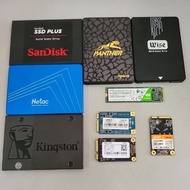 USED 2.5" SATA SSD / M.2 2280 SSD / MSATA SSD ( 128GB / 240GB )