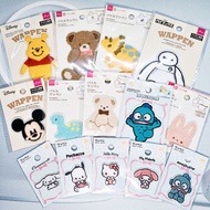 Japan Daiso Embroidery Stickers Cloth Badges Armbands DIY Name Ironing Iron Melody Big-Eared Dog Eng